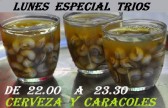 Lunes especial trios con Caracoles